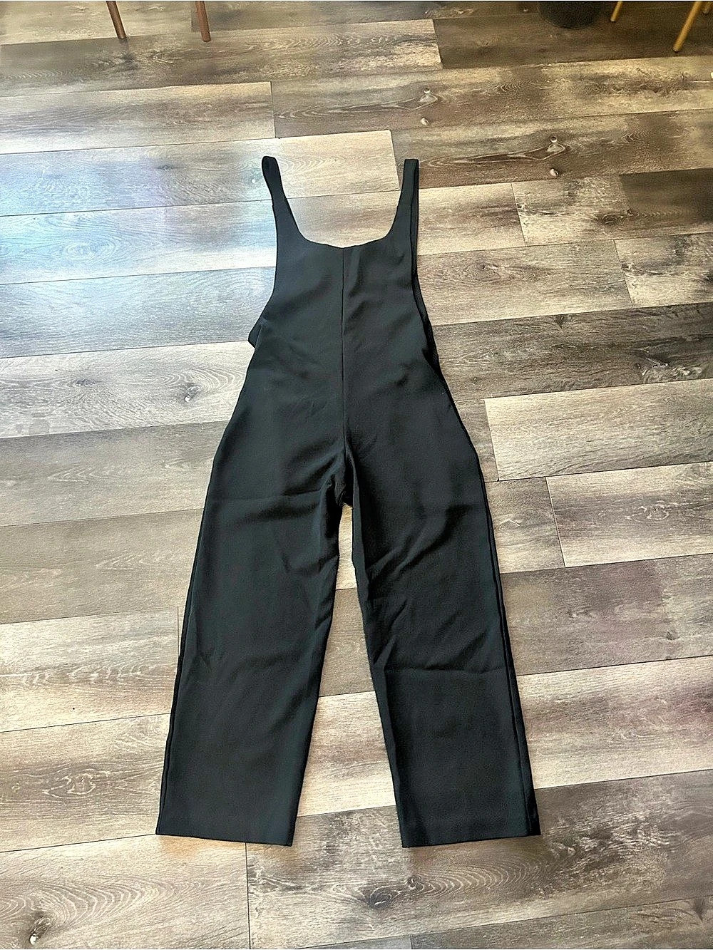MODERNIQUE Black Wide-Leg Overalls